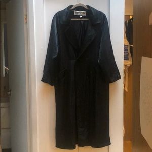 Menswear style double breasted trench coat